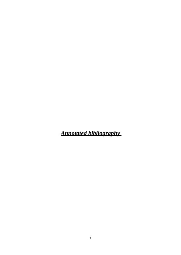 HRM in Agricultural Sector Annotated Bibliography