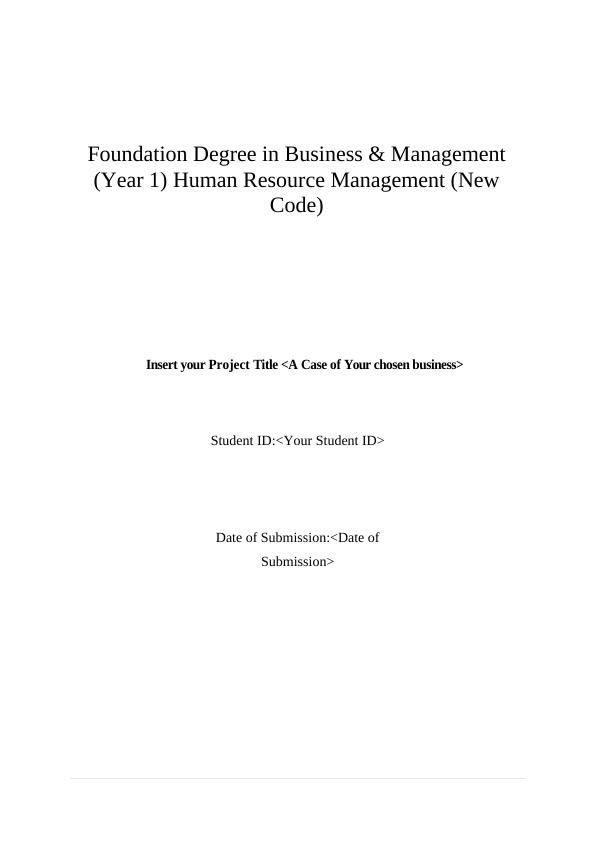 HRM Report on Human Resource Functions and Strategies: A Case Study of Morrison's_1