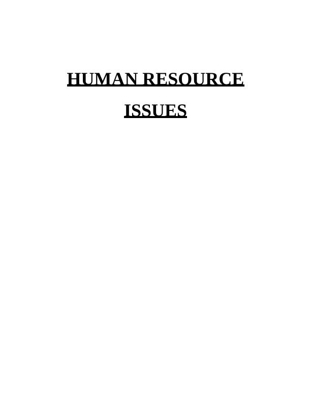Human Resources Issues in TESCO: A Discussion on Challenges and Theories_1