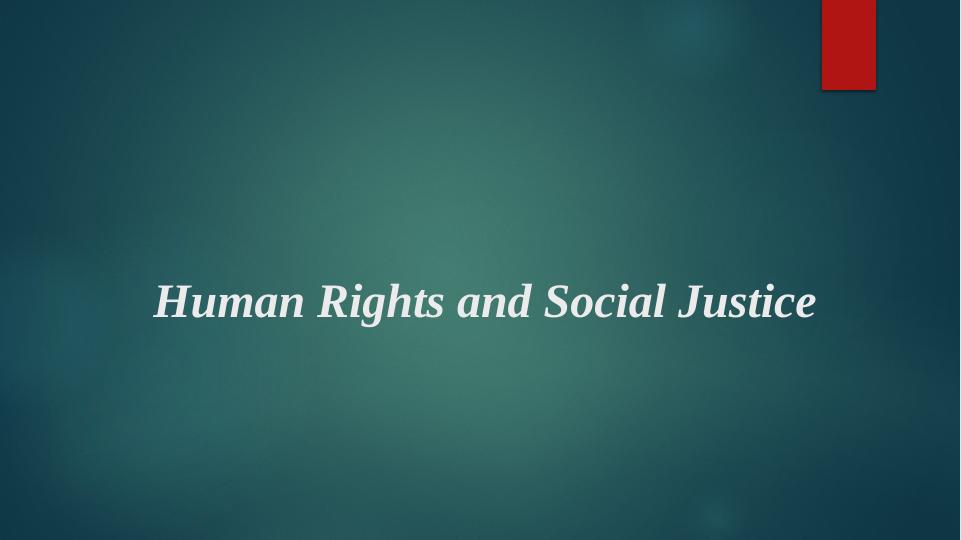 Human Rights and Social Justice_1