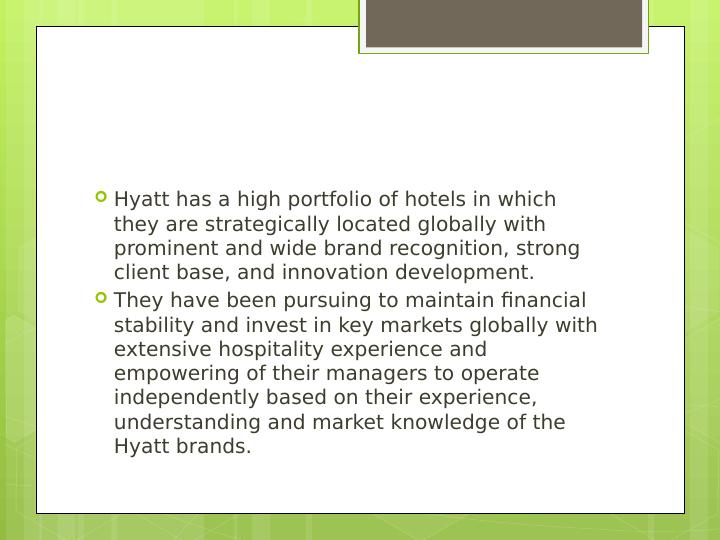 Management Issues and Strategic Recommendations for Hyatt Hotels Corporation_3