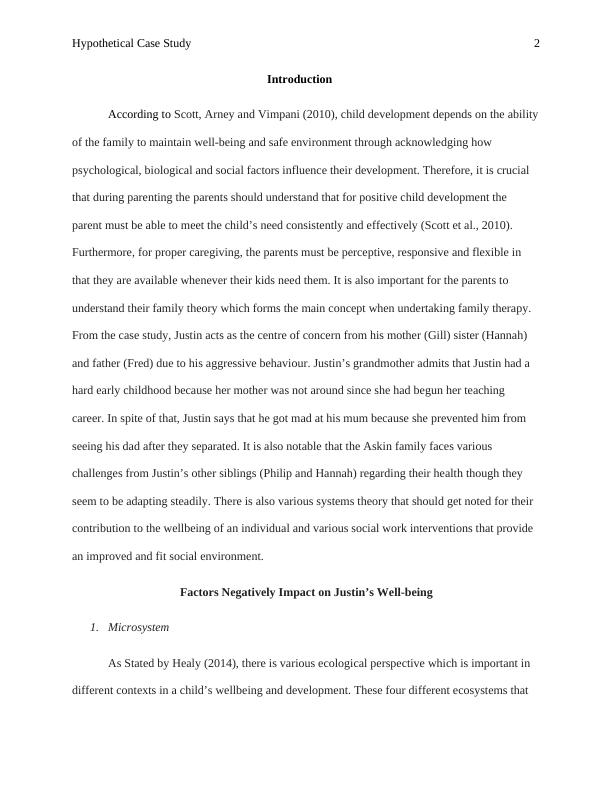 Hypothetical Case Study on Child Development and Ecological Perspective_2