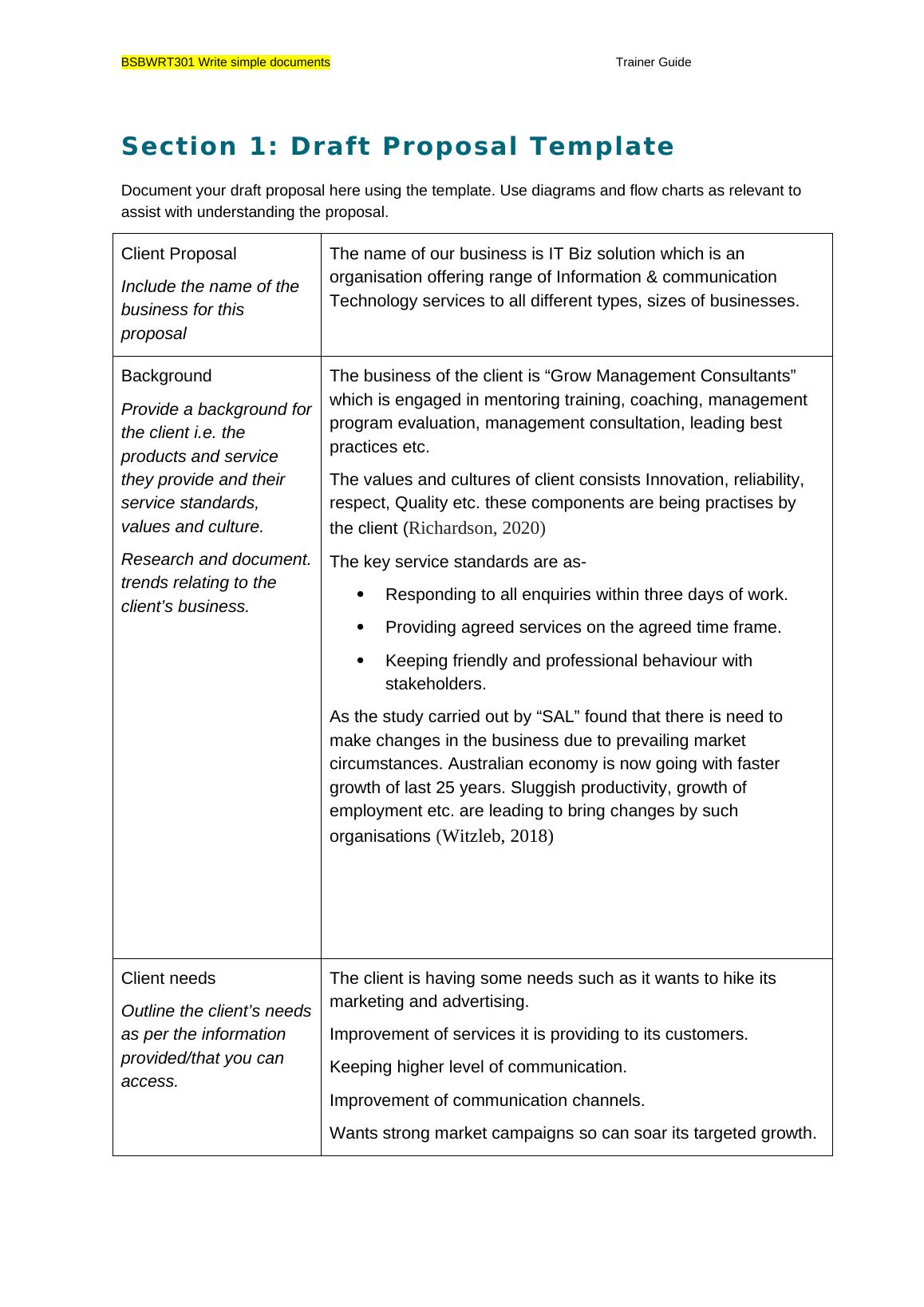 ICTICT608 Interact with clients on a business level - Desklib