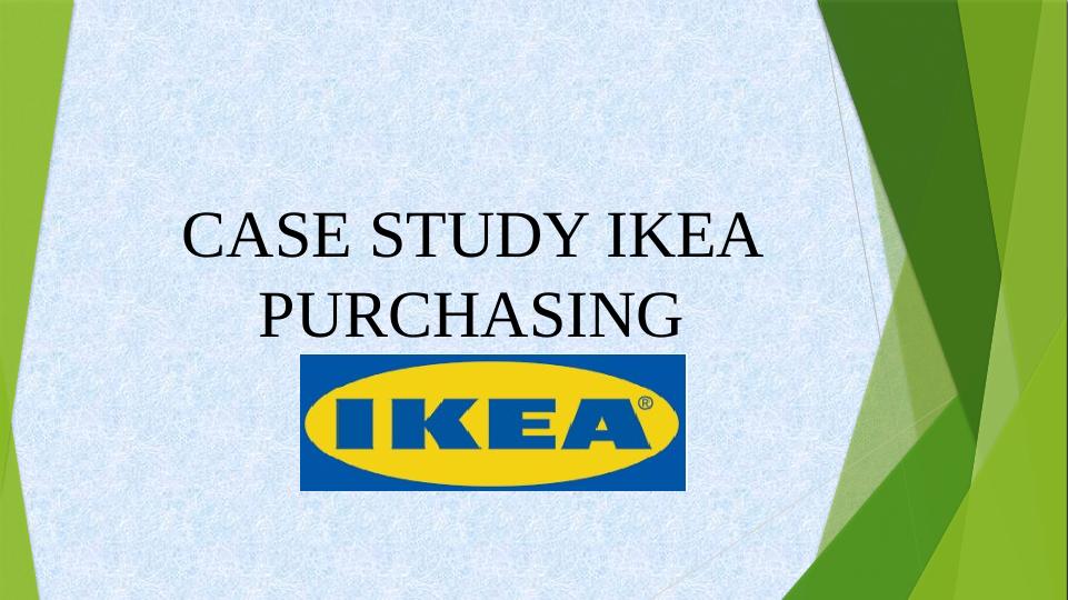 ikea case study introduction