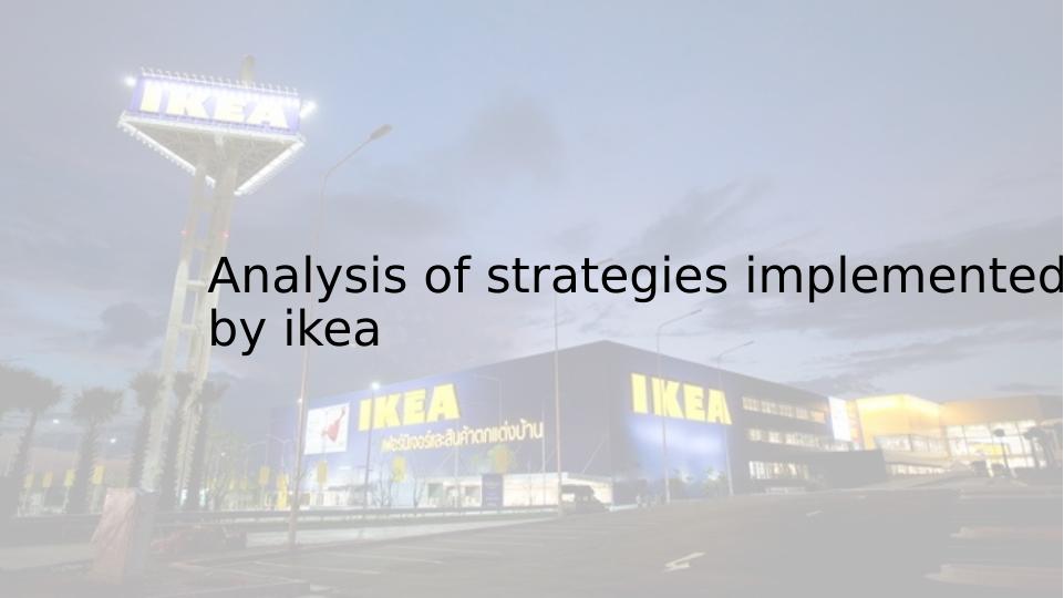 Ikea's Business, Corporate And Acquisition Strategies