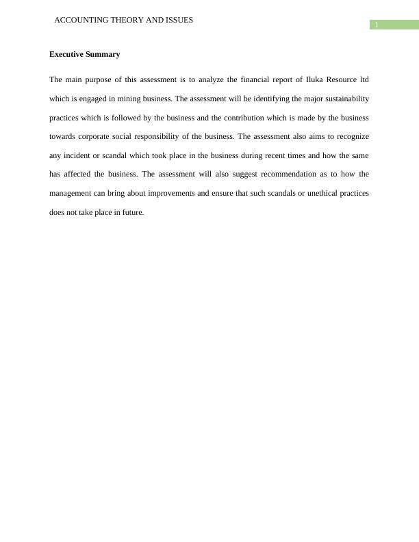 Financial Report Analysis of Iluka Resource Ltd_2