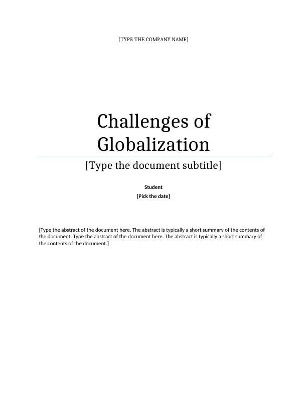 Globalization Challenges | benefits and challenges of globalization_1