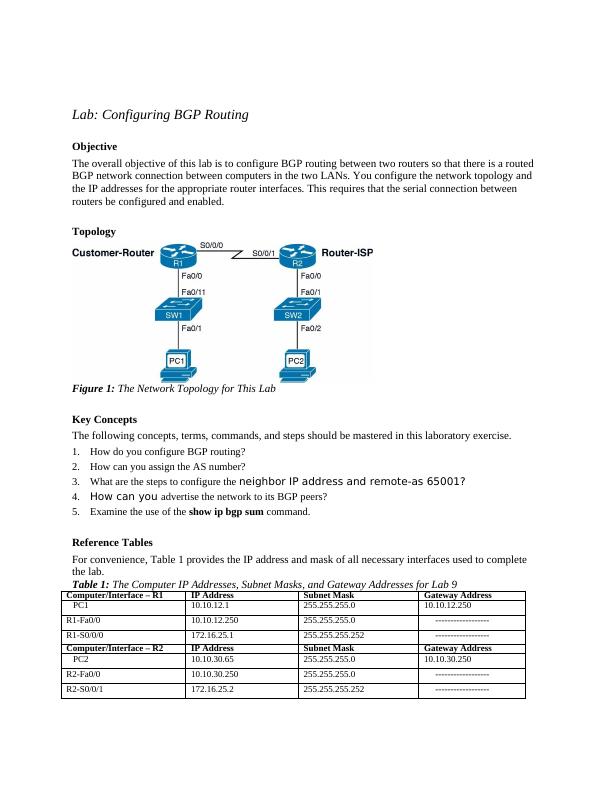 Lab: Configuring BGP Routing_1