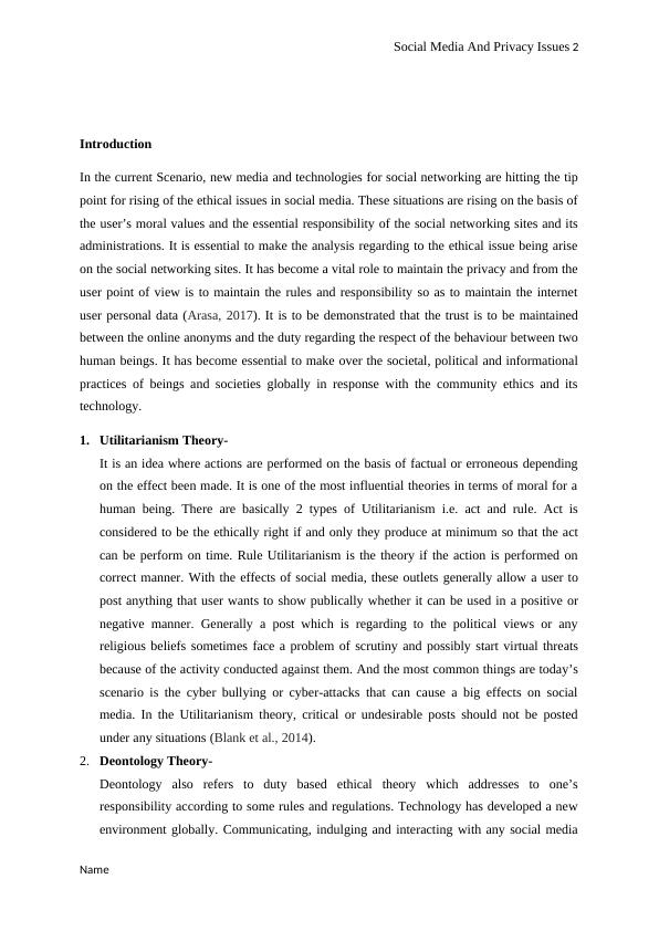 social media and privacy research paper