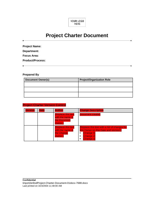 Project Charter Document - Desklib_1
