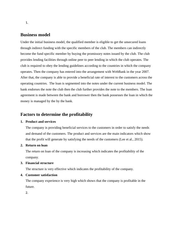 Factors determining profitability and importance of secondary market liquidity for Lending Club_2