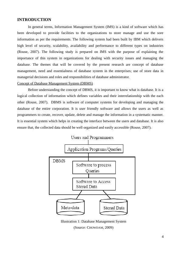 information management system assignment