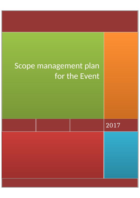 Management Plan for the Event  Assignment_1