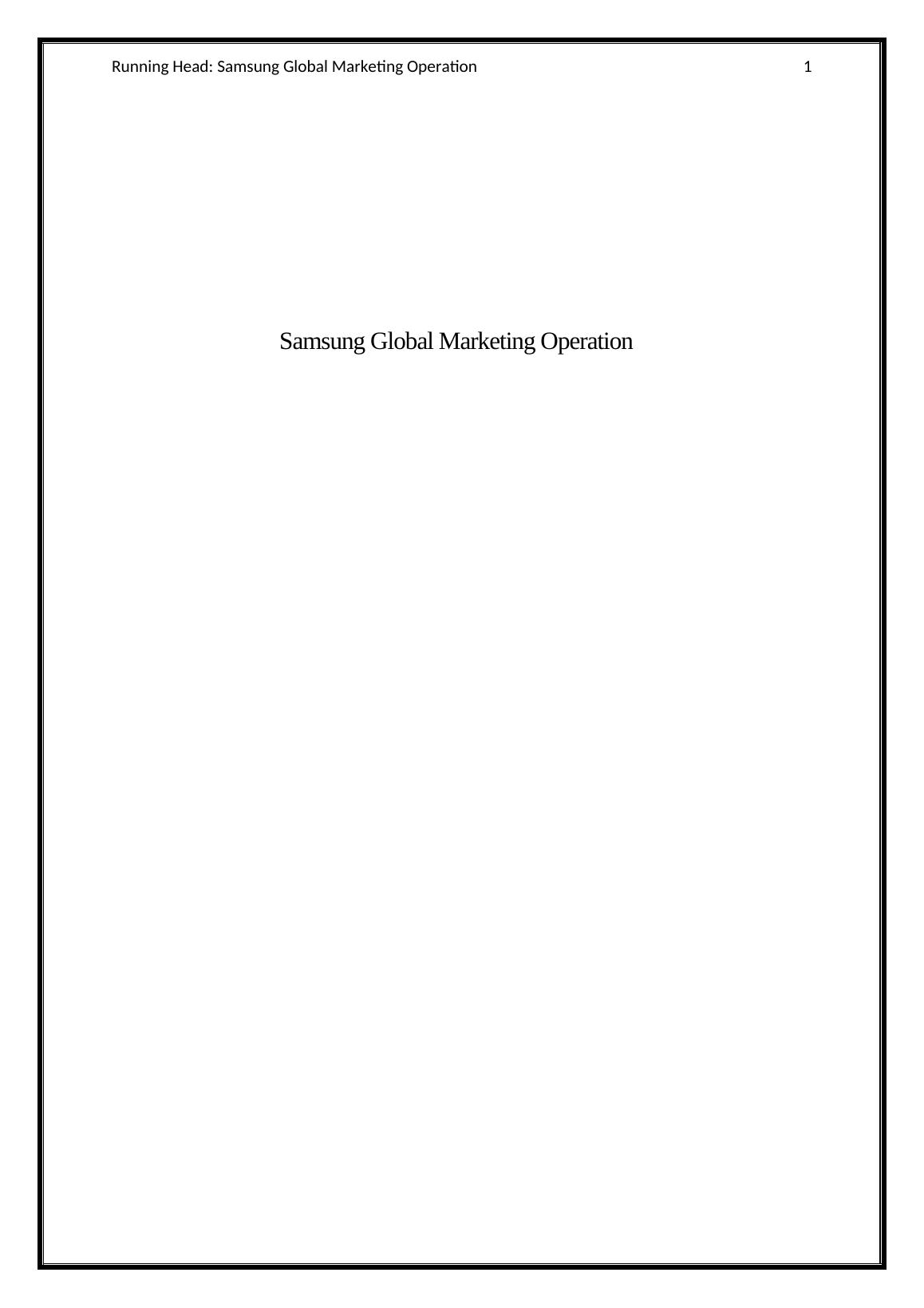 Samsung Global Marketing Operation_1