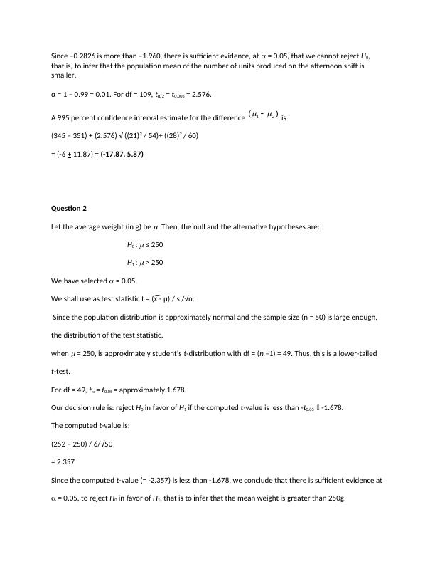Statistics Assignment - Hypothesis Testing_2