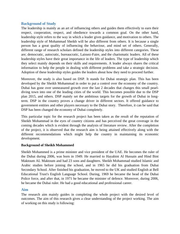 Leadership of Mohammed Bin Rashed: Vision, DSP, and Qualities | Desklib_3