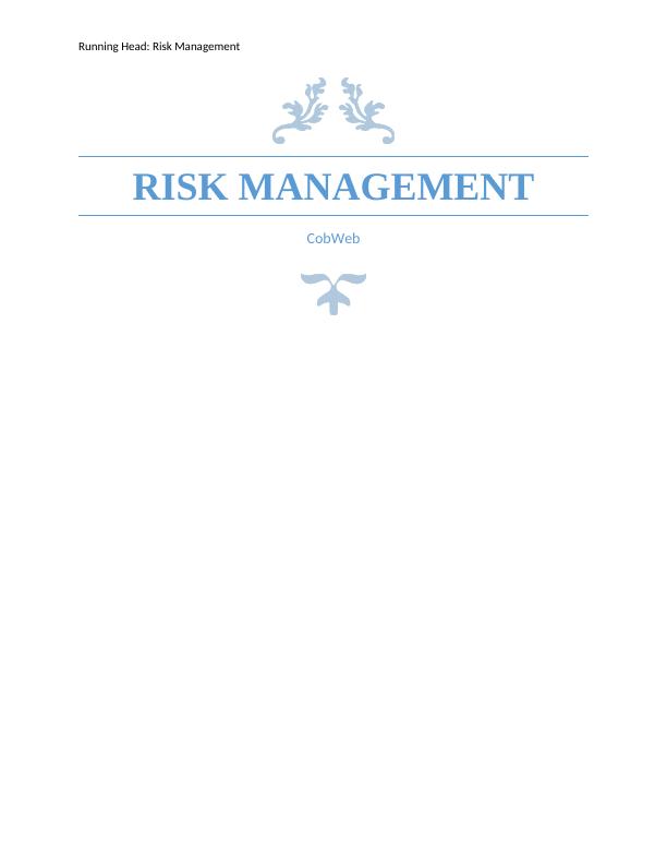 Risk Management Assignment - Cloud Services_1