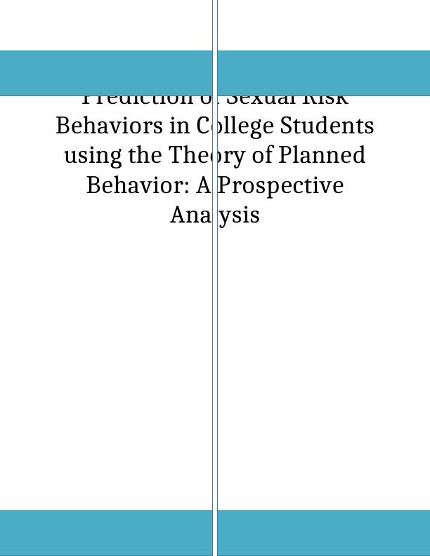 (PDF) Prediction of Sexual Risk Behaviors in College_1