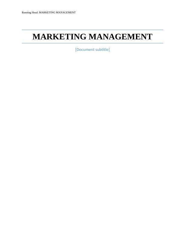 Marketing Strategies and the Concept of Statoil_1