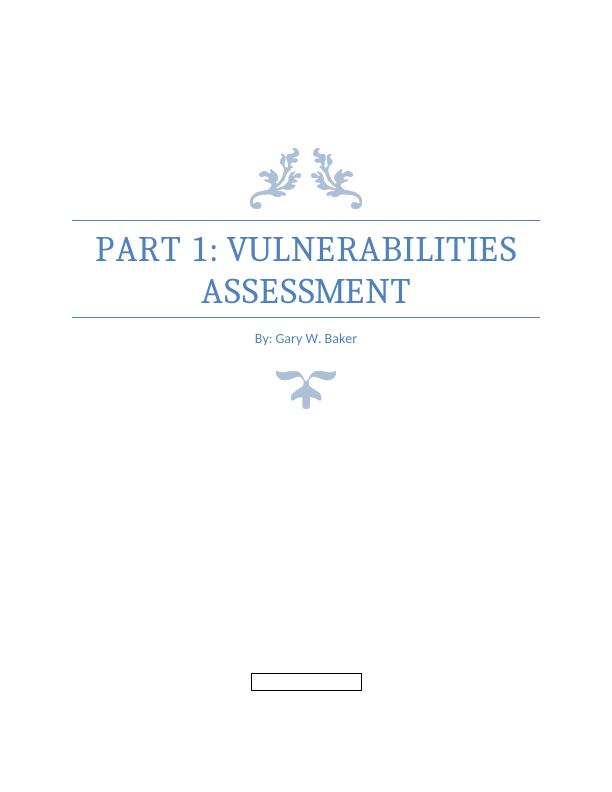 Vulnerabilities Assessment for Secure Infrastructure and Risk Management_1