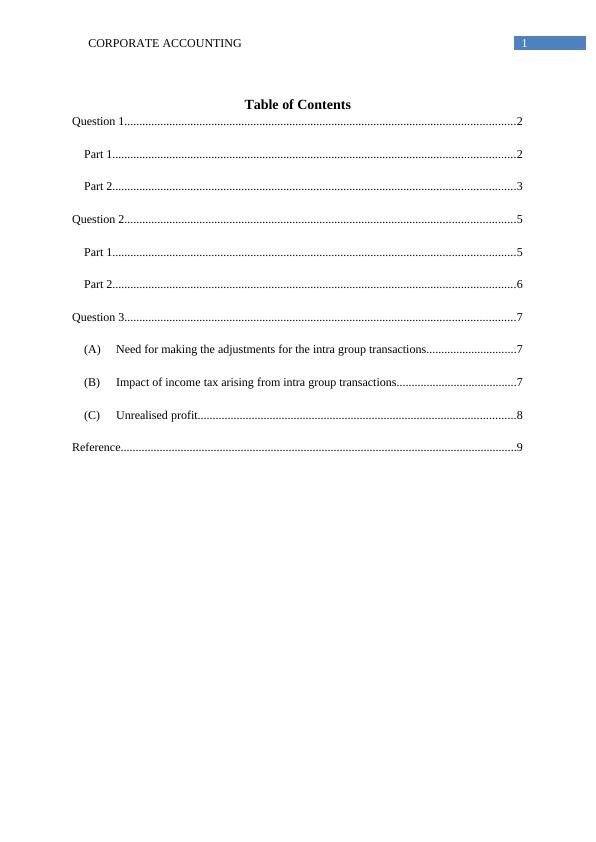 Corporate Accounting Assignment | WoolsWorth_2