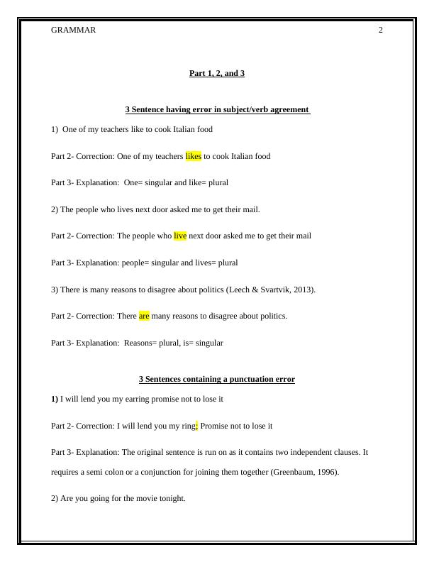 Grammar and Quiz on Subject-Verb Agreement and Sentence Structure_2
