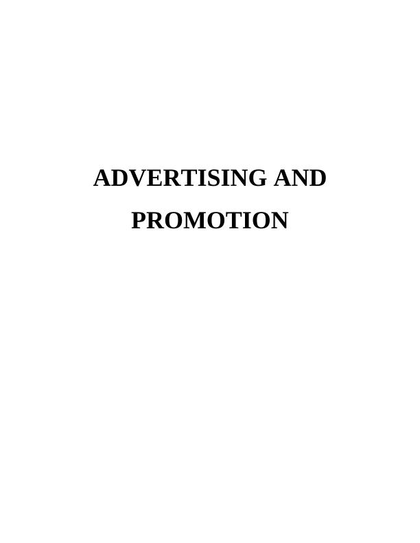 Assignment on Trends in Advertising and Promotion_1
