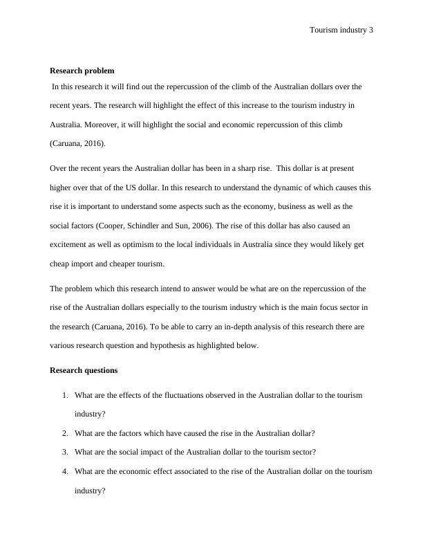 Research Project on Tourism Industry in Australia_3