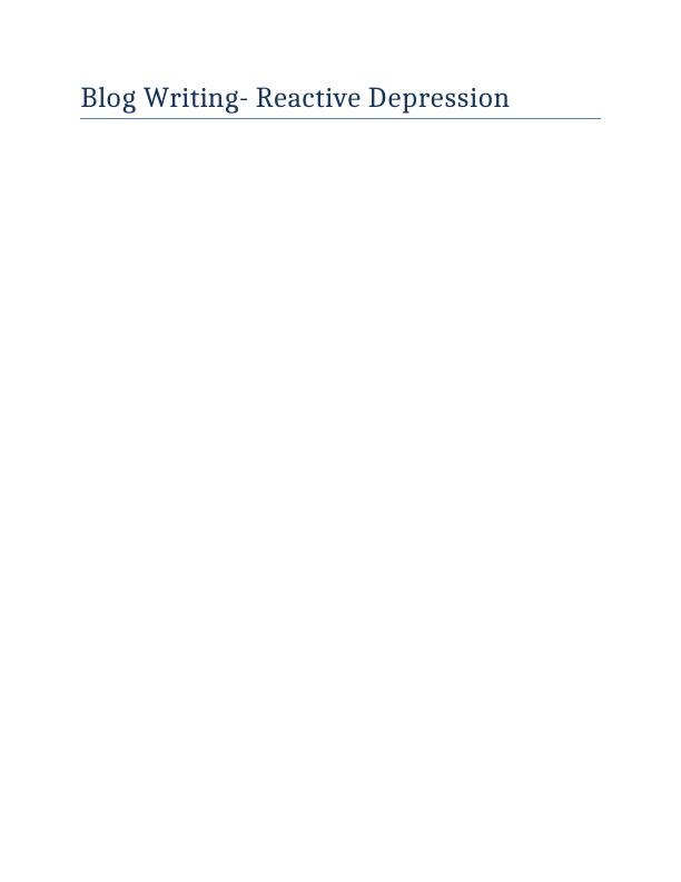 Blog Writing- Reactive Depression_1