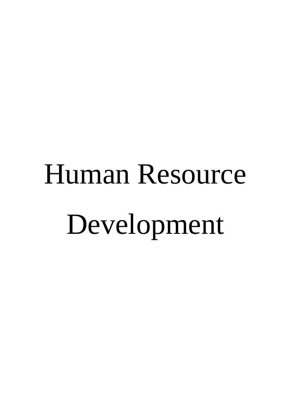 Human Resource Development - Learning Styles_1
