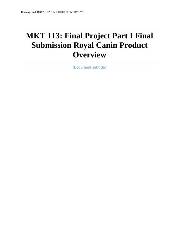 MKT 113: Final Project_1