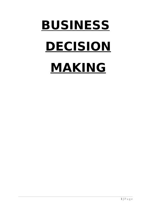 Business Decision Making Study_1