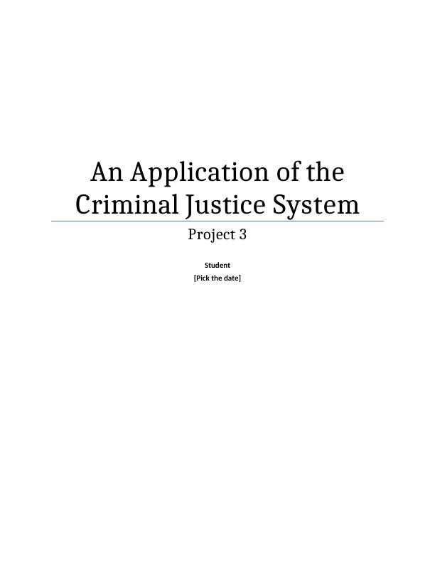 Application of Criminal Justice System for Child Abuse Case_1
