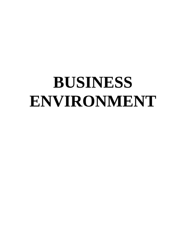 Business Environment Internal and External Environment_1