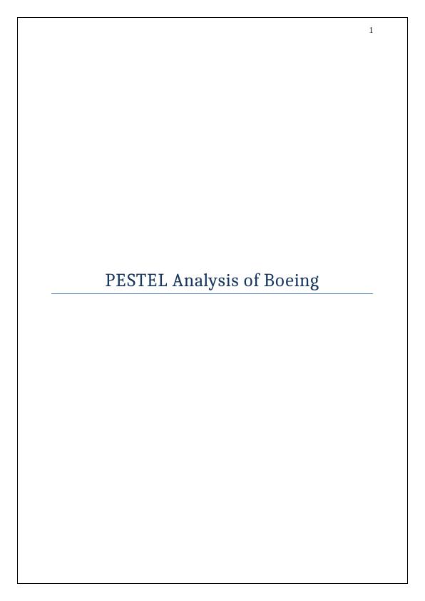 PESTEL Analysis of Boeing Company_1