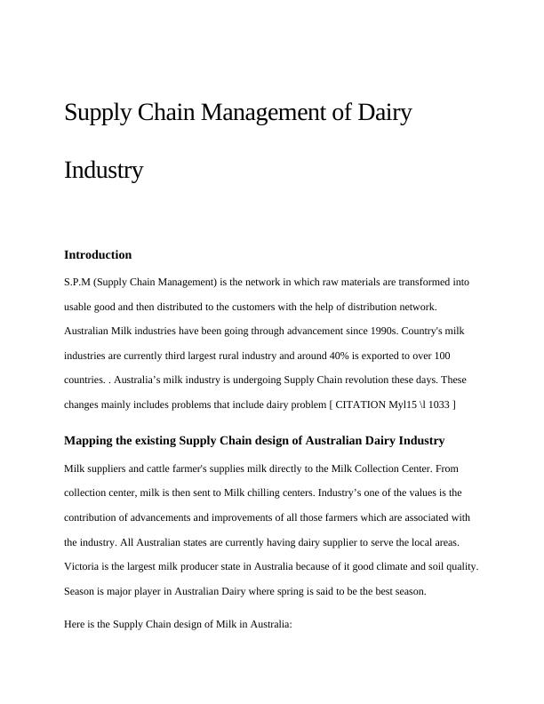 Supply Chain Design of Australian Dairy Industry_3