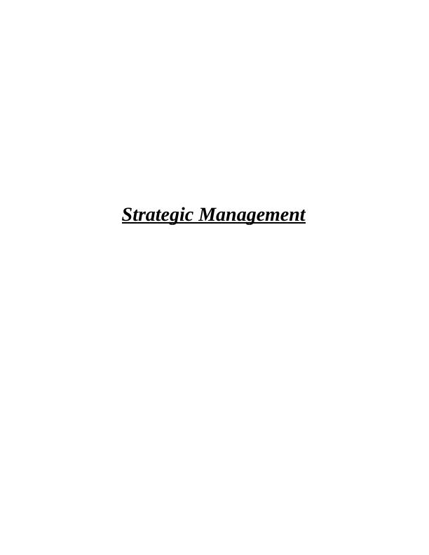 Strategic Management- Marriott  International_1