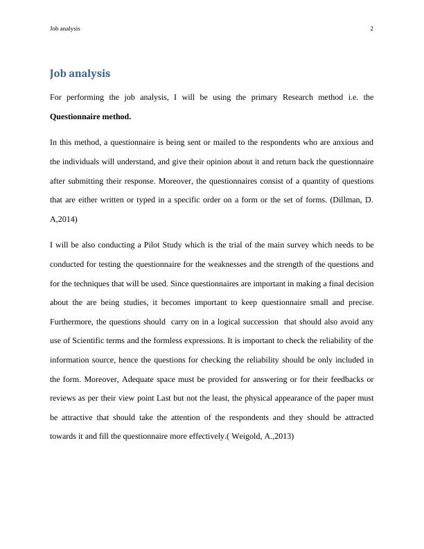 Assignment Of Job Analysis_2