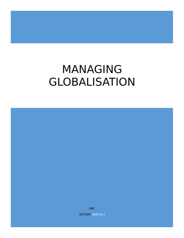 Globalization & Strategic Management_1
