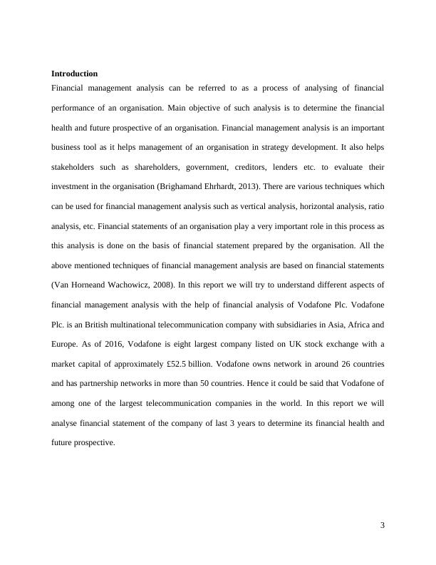 Report on Financial Management Analysis Vodafone Plc_3