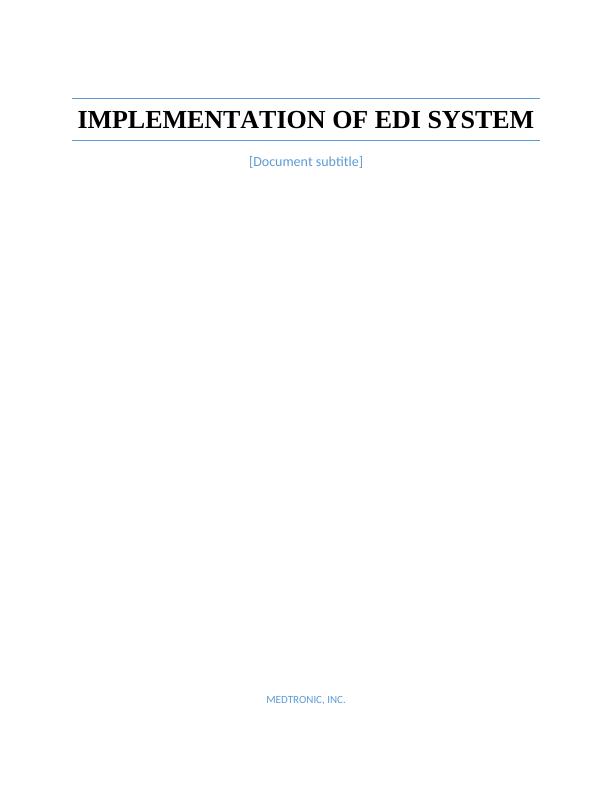 Implementation of EDI System - Benefits, Technology and Examples_1