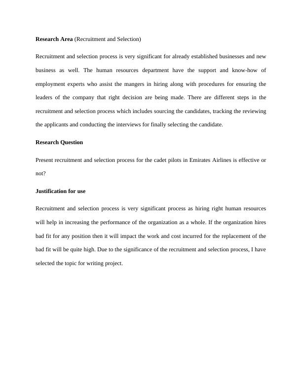 Secondary Literature Review on Recruitment and Selection Process in Emirates Airlines_2