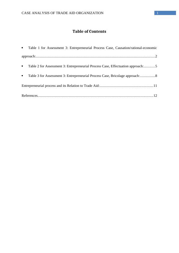 Case Analysis Report of Trade Aid Organization_2