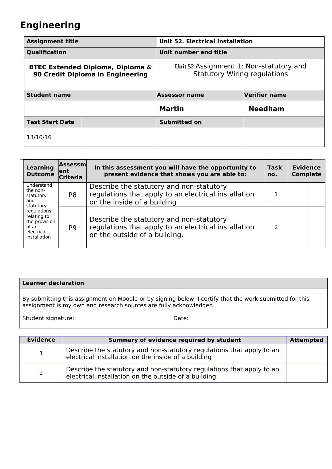 unit-52-electrical-installation-assignment-1-non-statutory-and-statutory-wiring-regulations