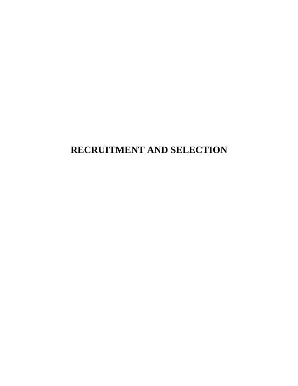 Recruitment and Selection PDF_1