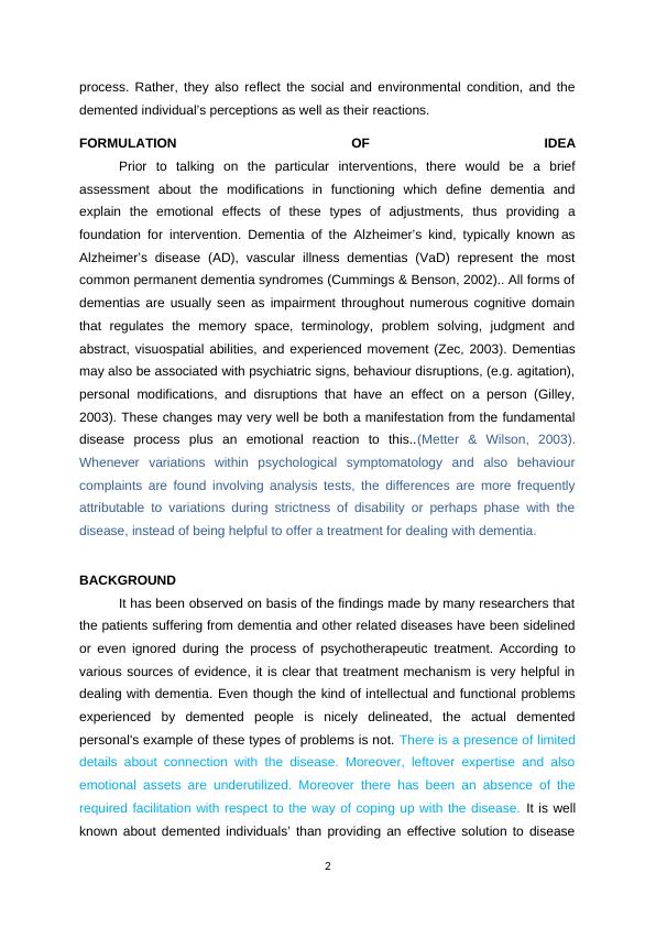 Double Dissertation Investigations into the Effectiveness of Psychological Interventions in Improving the Health Status of People with Dementia_5