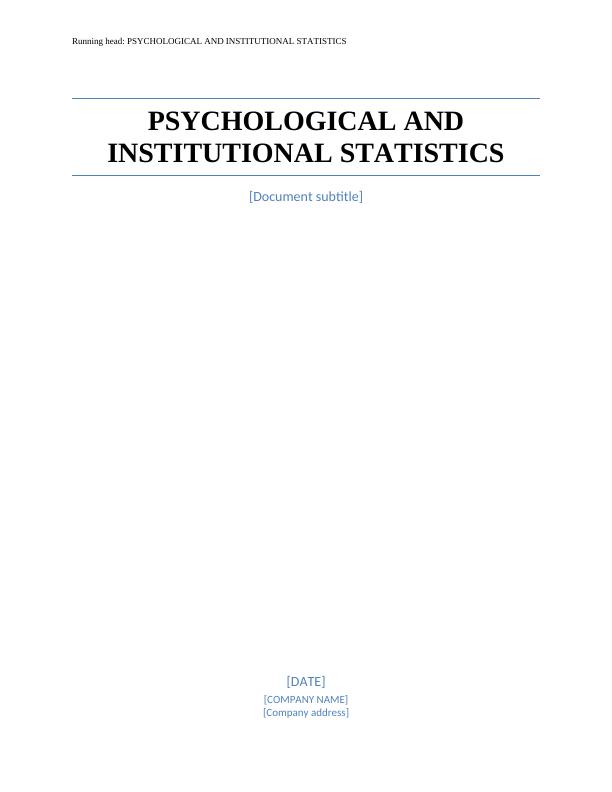 3. PSYCHOLOGICAL AND INSTITUTIONAL STATISTICS. : PSYCHO_1