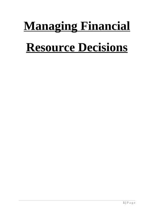 Managing Financial Resource Decisions_1