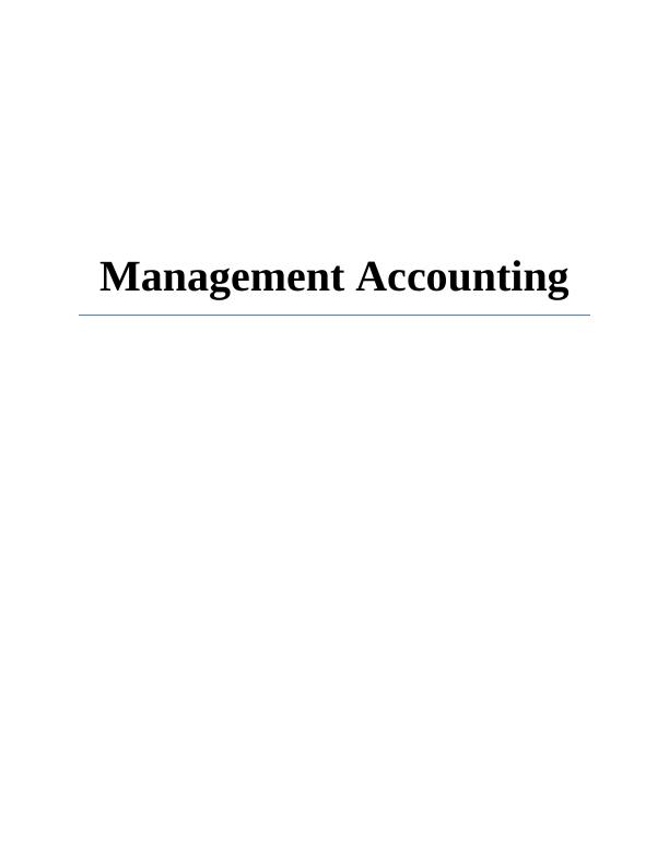 Paper on Management Accounting_1