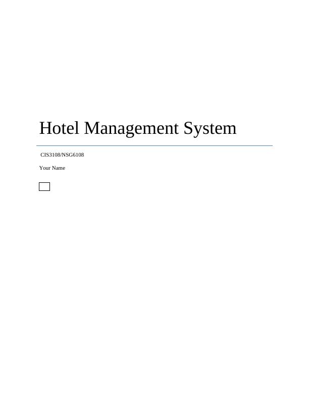 (PDF) A Sample Hotel Management System Project_1